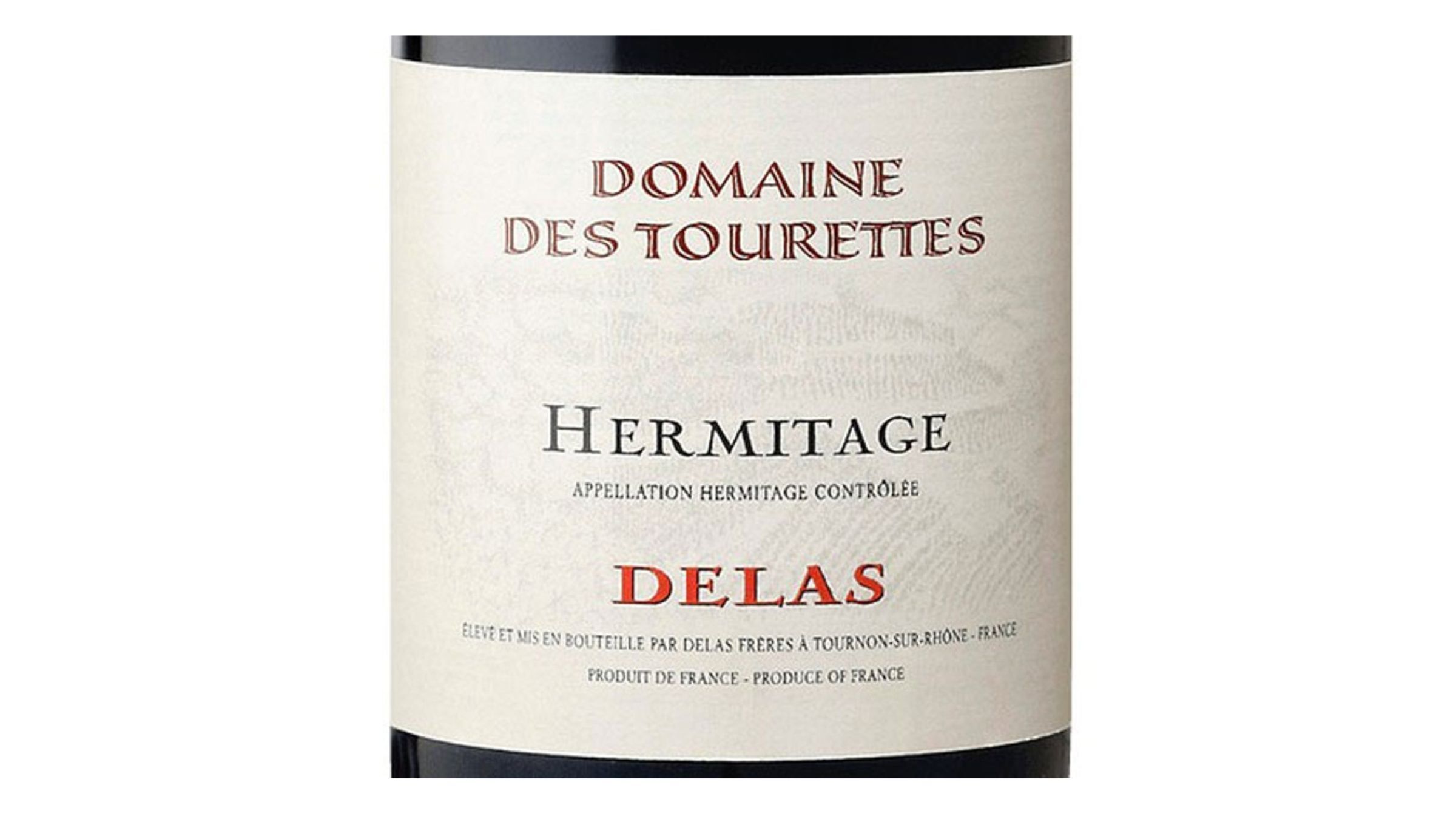 Delas Frères Hermitage Domaine des Tourettes 2018 Syrah/Shiraz from Northern Rhône, Rhône, France. 