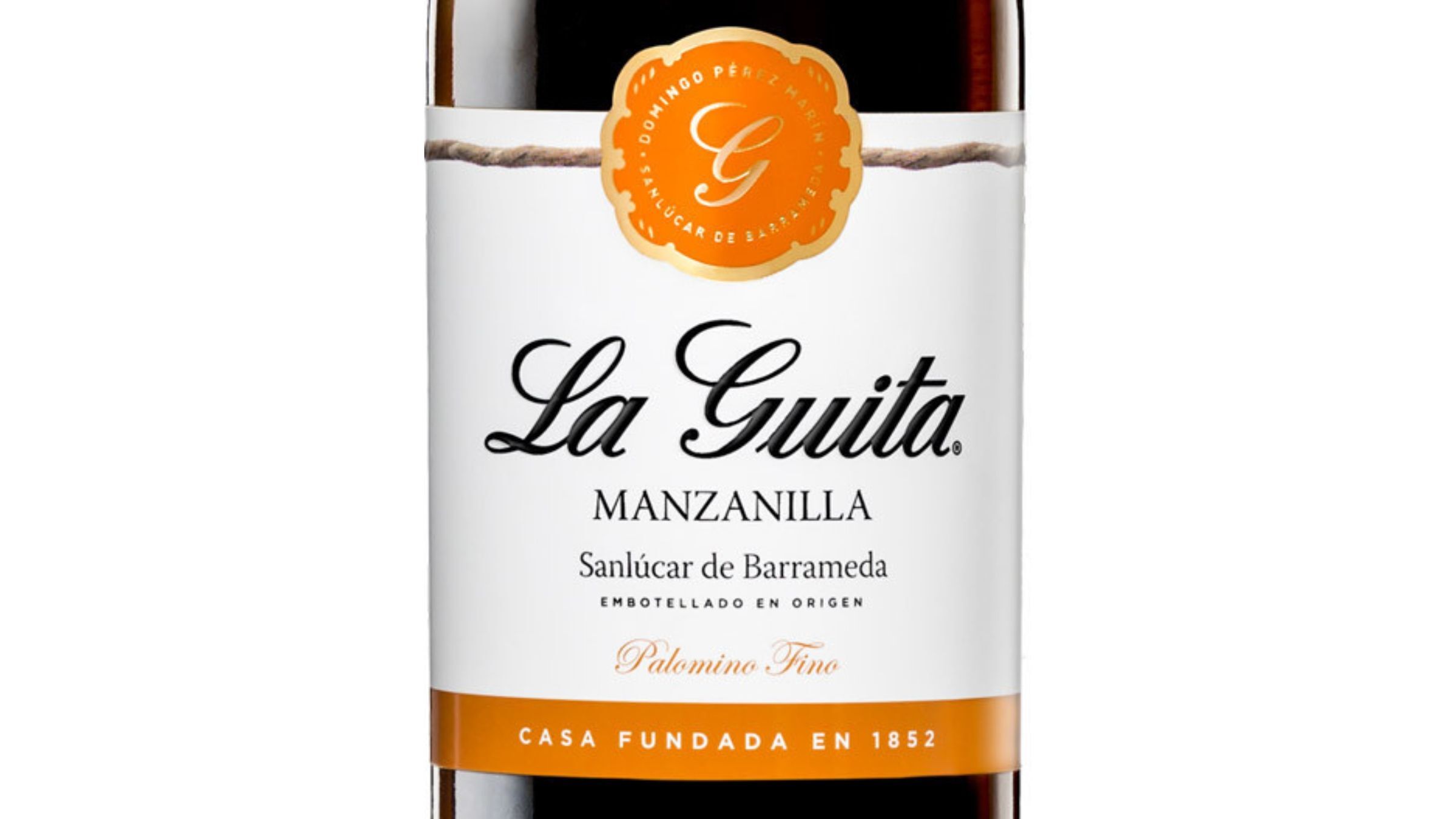 A Bottle of La Guita Manzanilla from Sunlucar sold by Woodland Hills Wine Company.