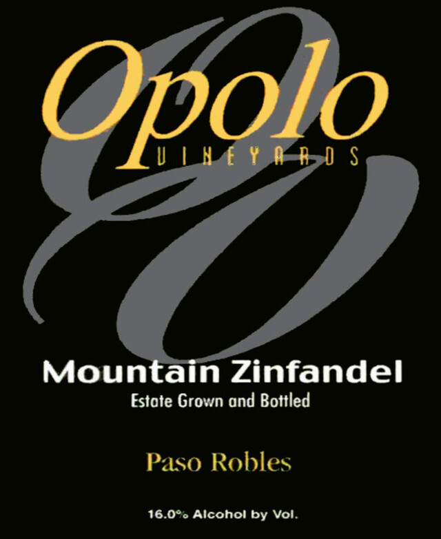 Opolo Mountain Zinfandel Paso Robles 2022 Zinfandel from Paso Robles, Central Coast, California