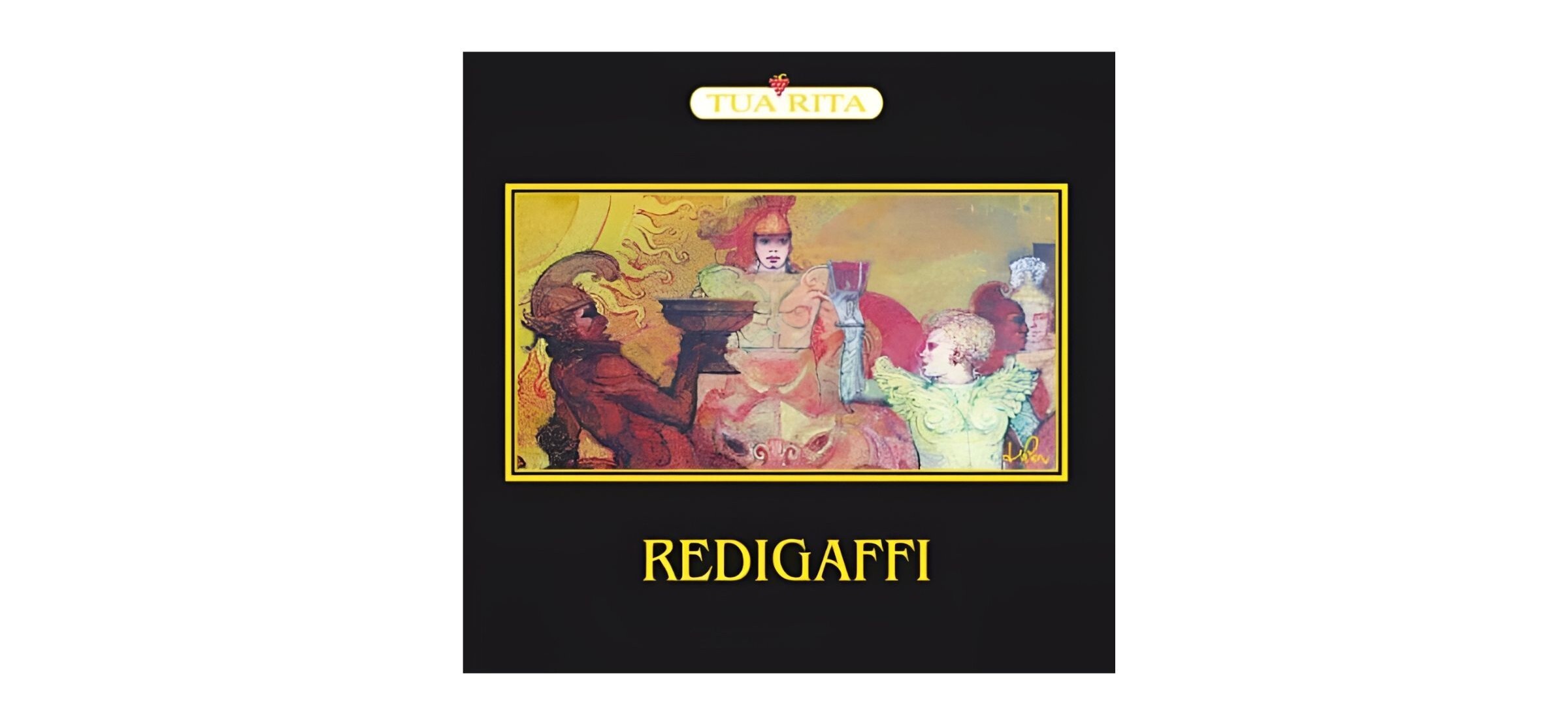 A bottle of Tua Rita Redigaffi 202, Merlot from Tuscany, Italy, sold by WHWC. 
